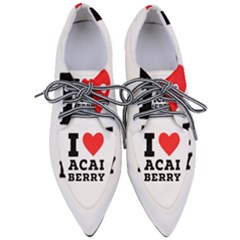 I love acai berry Pointed Oxford Shoes