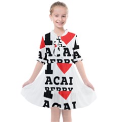 I love acai berry Kids  All Frills Chiffon Dress