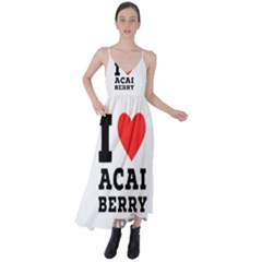 I love acai berry Tie Back Maxi Dress
