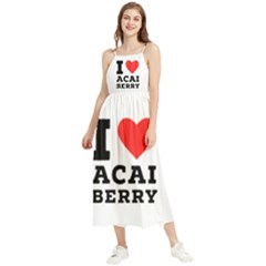 I love acai berry Boho Sleeveless Summer Dress