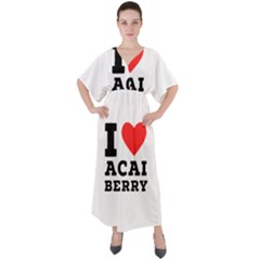 I love acai berry V-Neck Boho Style Maxi Dress