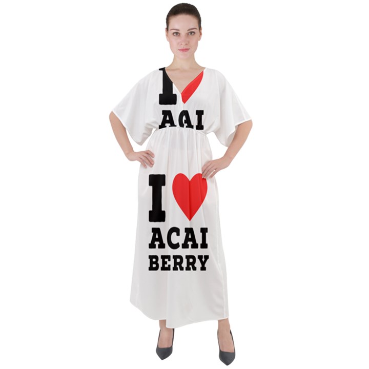 I love acai berry V-Neck Boho Style Maxi Dress