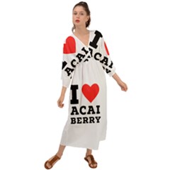 I love acai berry Grecian Style  Maxi Dress