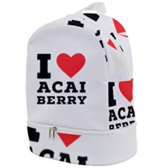 I Love Acai Berry Zip Bottom Backpack