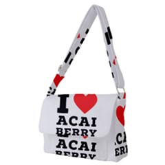 I Love Acai Berry Full Print Messenger Bag (m)