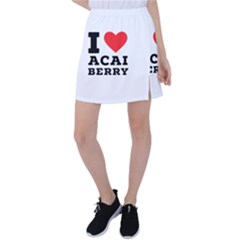 I love acai berry Tennis Skirt
