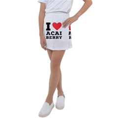 I love acai berry Kids  Tennis Skirt