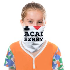 I love acai berry Face Covering Bandana (Kids)