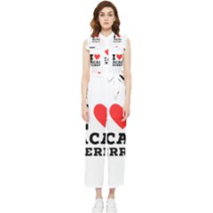 I love acai berry Women s Frill Top Chiffon Jumpsuit