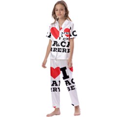 I love acai berry Kids  Satin Short Sleeve Pajamas Set
