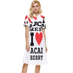 I love acai berry Button Top Knee Length Dress