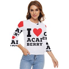 I love acai berry Bell Sleeve Top