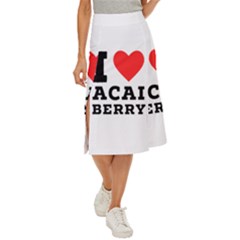 I love acai berry Midi Panel Skirt