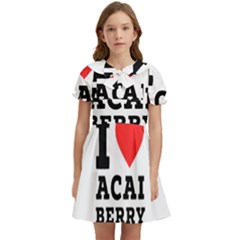 I love acai berry Kids  Bow Tie Puff Sleeve Dress