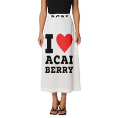 I love acai berry Classic Midi Chiffon Skirt