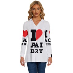 I Love Acai Berry Long Sleeve Drawstring Hooded Top by ilovewhateva