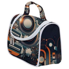 Illustrations Technology Robot Internet Processor Satchel Handbag by Cowasu