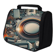 Illustrations Technology Robot Internet Processor Full Print Travel Pouch (small) by Cowasu