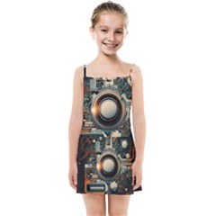 Illustrations Technology Robot Internet Processor Kids  Summer Sun Dress by Cowasu