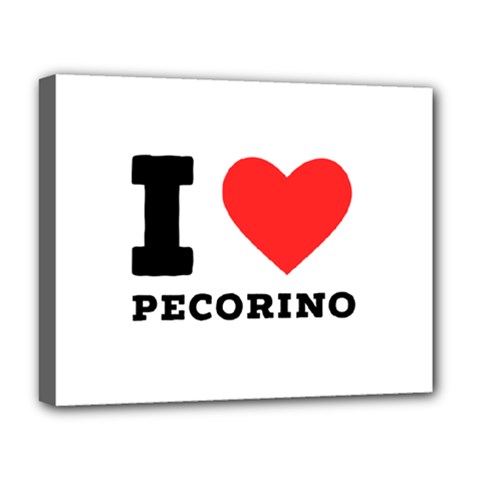 I Love Pecorino  Deluxe Canvas 20  X 16  (stretched) by ilovewhateva
