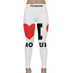 I Love Turron  Classic Yoga Leggings by ilovewhateva