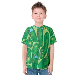 Golf Course Par Golf Course Green Kids  Cotton Tee