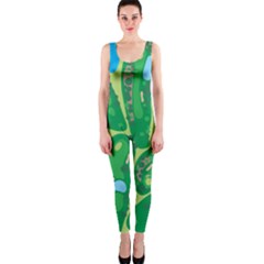 Golf Course Par Golf Course Green One Piece Catsuit