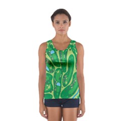 Golf Course Par Golf Course Green Sport Tank Top 