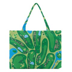 Golf Course Par Golf Course Green Medium Tote Bag