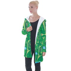 Golf Course Par Golf Course Green Longline Hooded Cardigan by Cowasu