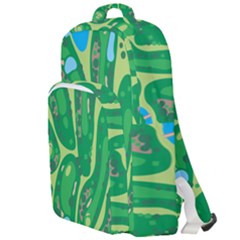 Golf Course Par Golf Course Green Double Compartment Backpack