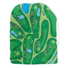 Golf Course Par Golf Course Green Drawstring Pouch (3XL)