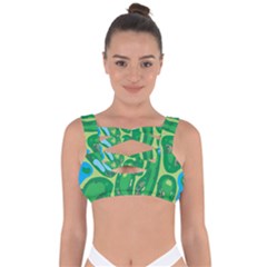 Golf Course Par Golf Course Green Bandaged Up Bikini Top