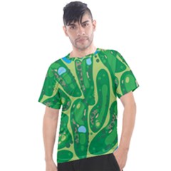 Golf Course Par Golf Course Green Men s Sport Top