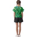 Golf Course Par Golf Course Green Kids  Cut Out Flutter Sleeves View2