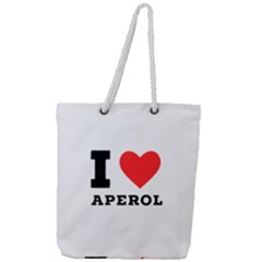 I Love Aperol Full Print Rope Handle Tote (large) by ilovewhateva