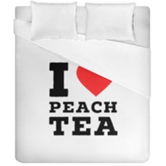 I Love Peach Tea Duvet Cover Double Side (california King Size) by ilovewhateva