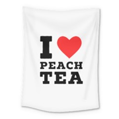 I Love Peach Tea Medium Tapestry by ilovewhateva