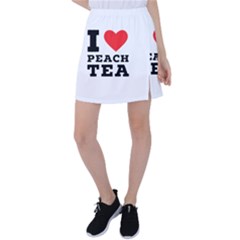 I Love Peach Tea Tennis Skirt by ilovewhateva