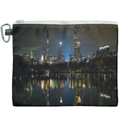 New York Night Central Park Skyscrapers Skyline Canvas Cosmetic Bag (xxxl) by Cowasu