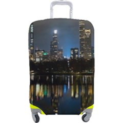 New York Night Central Park Skyscrapers Skyline Luggage Cover (large) by Cowasu