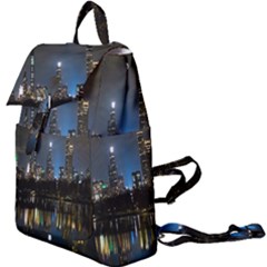 New York Night Central Park Skyscrapers Skyline Buckle Everyday Backpack by Cowasu