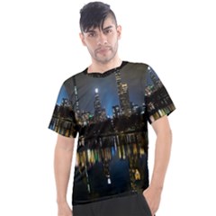 New York Night Central Park Skyscrapers Skyline Men s Sport Top by Cowasu