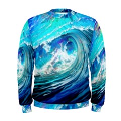 Tsunami Waves Ocean Sea Nautical Nature Water Painting Men s Sweatshirt