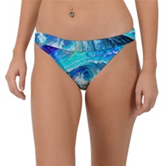 Tsunami Waves Ocean Sea Nautical Nature Water Painting Band Bikini Bottoms