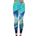 Tsunami Waves Ocean Sea Nautical Nature Water Painting Inside Out Leggings View2