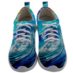 Tsunami Waves Ocean Sea Nautical Nature Water Painting Mens Athletic Shoes