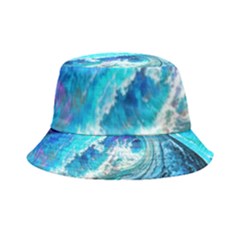 Tsunami Waves Ocean Sea Nautical Nature Water Painting Inside Out Bucket Hat