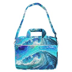 Tsunami Waves Ocean Sea Nautical Nature Water Painting MacBook Pro 13  Shoulder Laptop Bag 