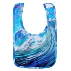 Tsunami Waves Ocean Sea Nautical Nature Water Painting Baby Bib